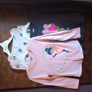 EUC 3 Piece Girls Old Navy Fall Winter Long Sleeve Shirt Lot Size 5T